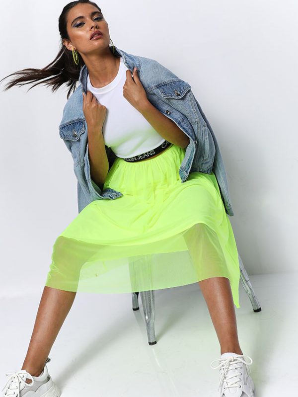 Calvin Klein neon zelena suknja