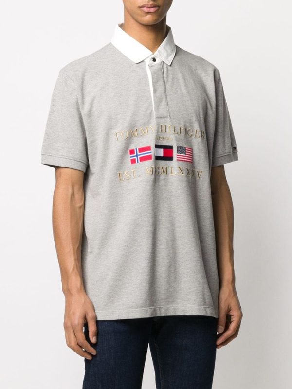 Tommy Hilfiger siva polo majica