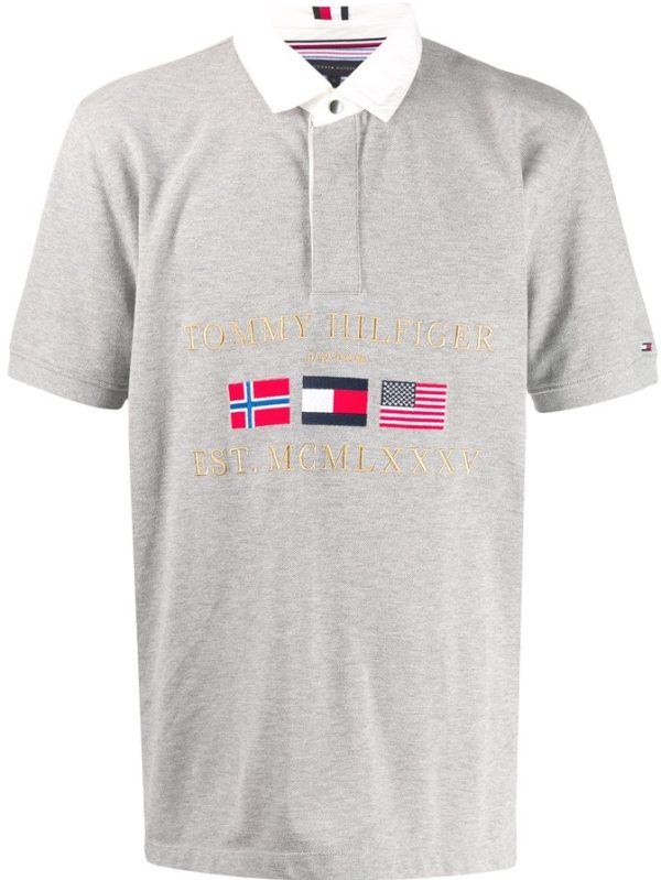 Tommy Hilfiger siva polo majica - Image 3